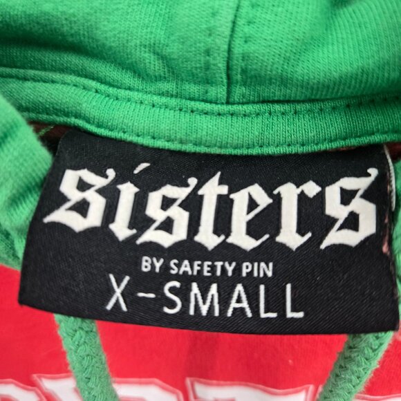 Sisters by Safety Pin Colorblock 100% Cotton James Charles Sweatshirt Hoodie XS - Picture 11 of 12